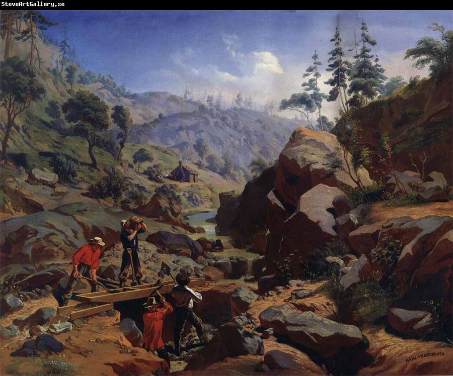 Charles Christian Nahl and august wenderoth Miners in the Sierras